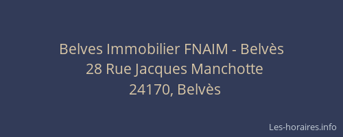 Belves Immobilier FNAIM - Belvès