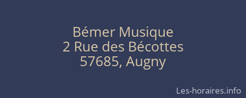 Bémer Musique