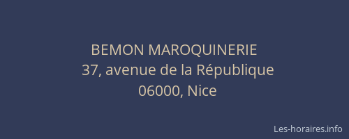 BEMON MAROQUINERIE