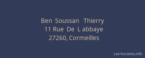 Ben  Soussan   Thierry