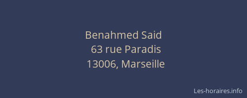 Benahmed Said