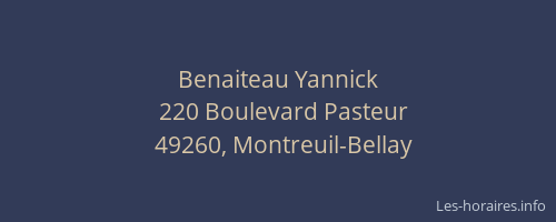 Benaiteau Yannick