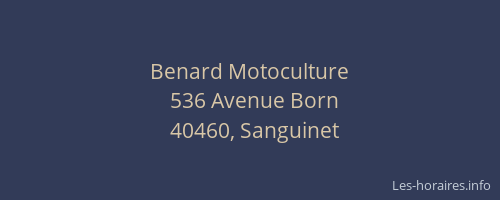 Benard Motoculture