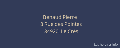 Benaud Pierre
