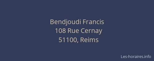 Bendjoudi Francis