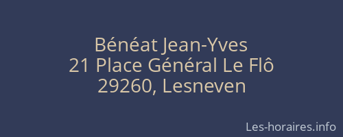 Bénéat Jean-Yves