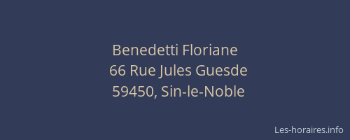 Benedetti Floriane