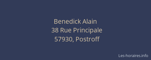 Benedick Alain