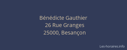 Bénédicte Gauthier