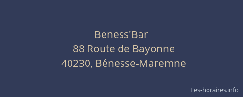 Beness'Bar
