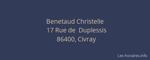 Benetaud Christelle
