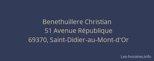 Benethuillere Christian