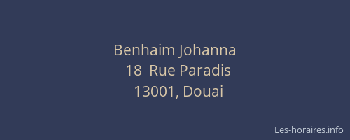 Benhaim Johanna