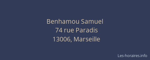 Benhamou Samuel