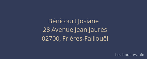 Bénicourt Josiane