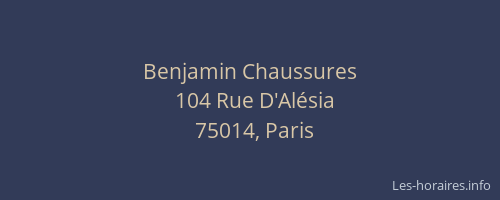 Benjamin Chaussures