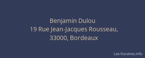 Benjamin Dulou