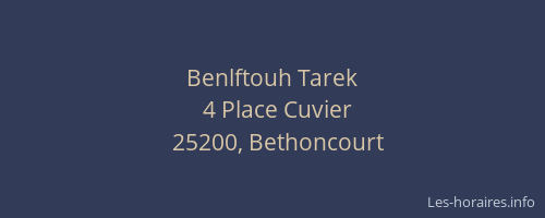Benlftouh Tarek