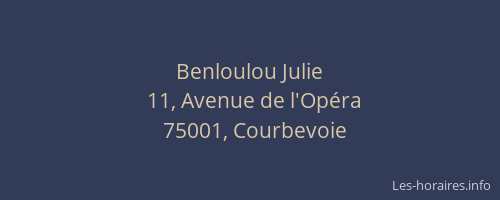 Benloulou Julie