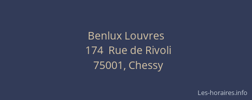 Benlux Louvres