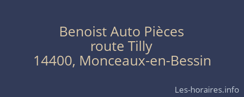Benoist Auto Pièces