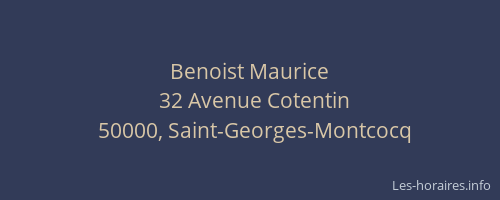 Benoist Maurice