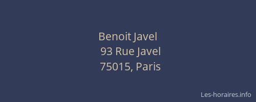Benoit Javel