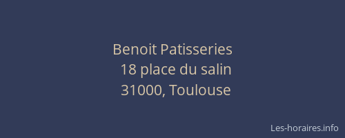Benoit Patisseries