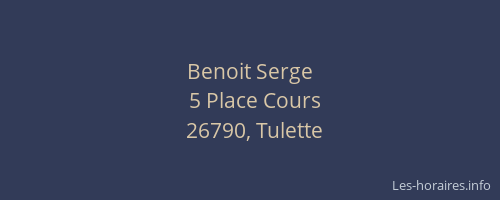Benoit Serge
