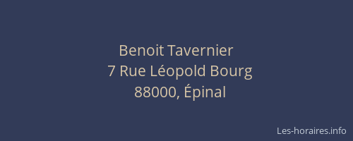 Benoit Tavernier