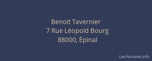 Benoit Tavernier