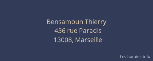 Bensamoun Thierry