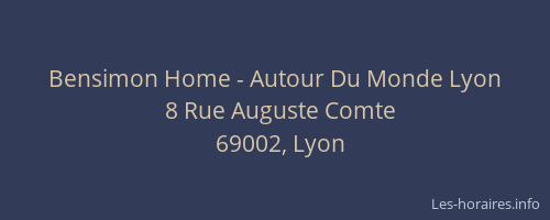 Bensimon Home - Autour Du Monde Lyon