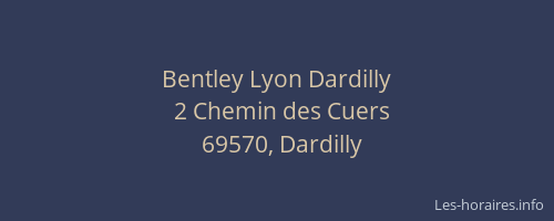 Bentley Lyon Dardilly