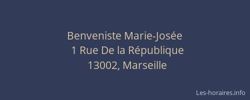 Benveniste Marie-Josée