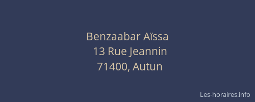 Benzaabar Aïssa