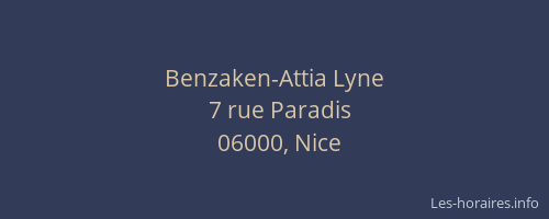 Benzaken-Attia Lyne