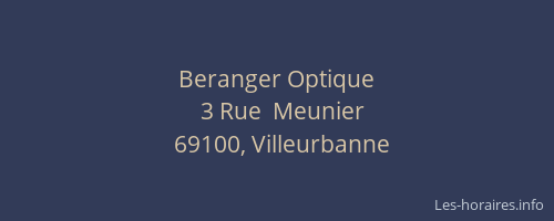 Beranger Optique