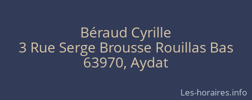 Béraud Cyrille