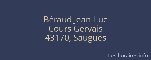 Béraud Jean-Luc