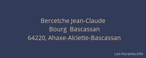 Bercetche Jean-Claude