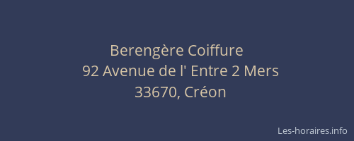 Bereng&egrave;re Coiffure