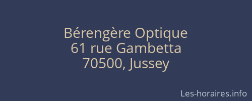Bérengère Optique