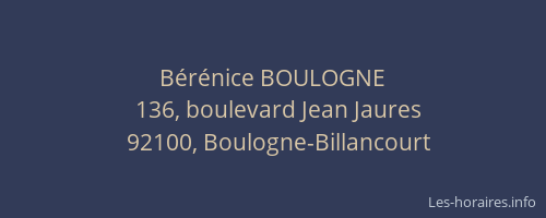 Bérénice BOULOGNE