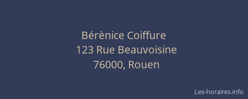 Bérènice Coiffure