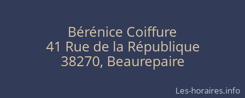 Bérénice Coiffure
