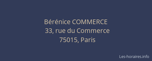 Bérénice COMMERCE
