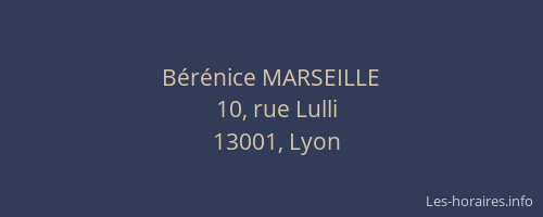 Bérénice MARSEILLE