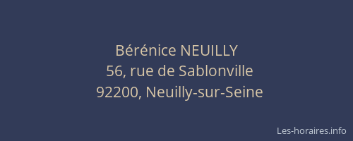Bérénice NEUILLY