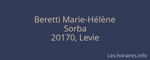 Beretti Marie-H&eacute;l&egrave;ne